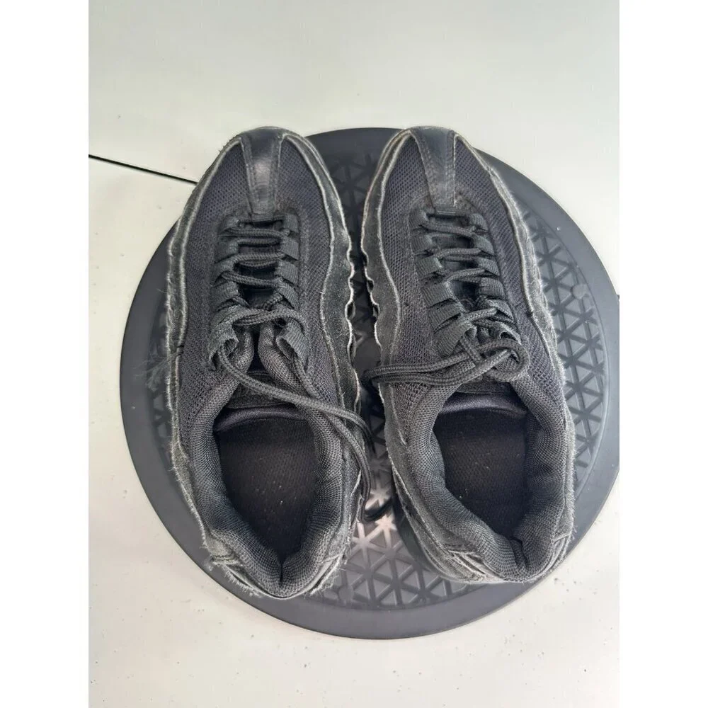 Nike Air Max 95 Youth 3.5Y Shoes Triple Black 307565-055 Sneakers